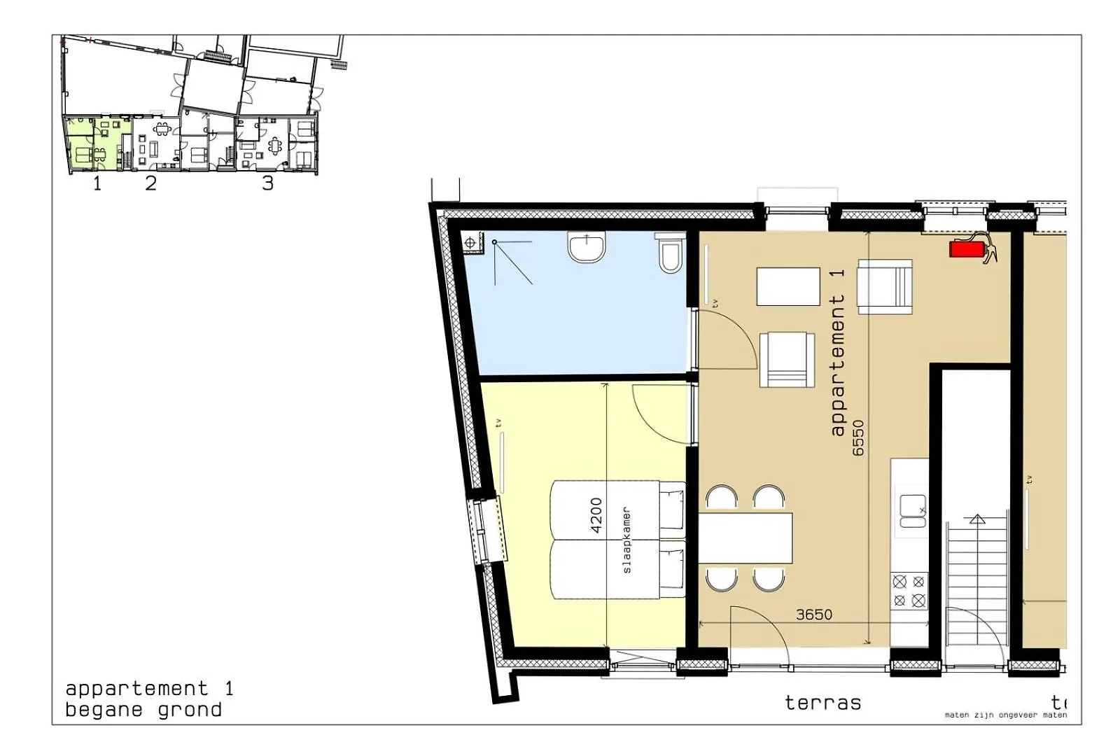 Hoeve Kroonen Schin op Geul Apartment